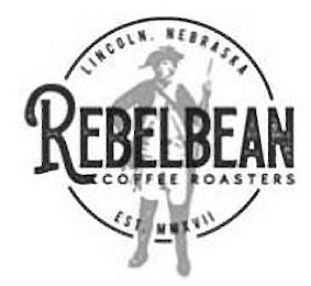 LINCOLN. NEBRASKA REBELBEAN COFFEE ROASTERS EST. MMXVII logo
