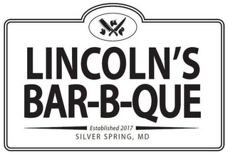 LINCOLN'S BAR-B-QUE ESTABLISHED 2017 SILVER SPRING, MD logo