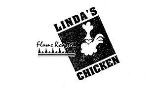 LINDA'S FLAME ROASTED CHICKEN logo