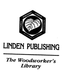 LINDEN PUBLISHING COMPANY INCORPORATED SPECIALIST BOOK SELLER & PUBLISHER LINDEN PUBLISHING THE WOODWORKER'S LIBRARY logo