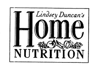 LINDSEY DUNCAN'S HOME NUTRITION logo