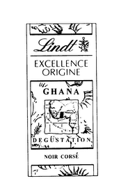 LINDT EXCELLENCE ORIGINE GHANA DEGUSTATION NOIR CORSE logo