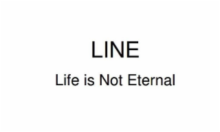 LINE LIFE IS NOT ETERNAL logo