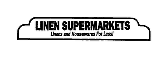 LINEN SUPERMARKETS LINENS AND HOUSEWARES FOR LESS! logo