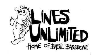 LINES UNLIMITED HOME OF BASIL BASSBONE logo