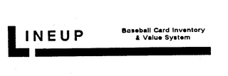LINEUP BASEBALL CARD INVENTORY & VALUE SYSTEM logo