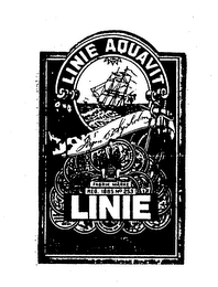 LINIE AQUAVIT FABRIK MAERKE REG. 1885 NO 253 LINIE FRA NORGE logo