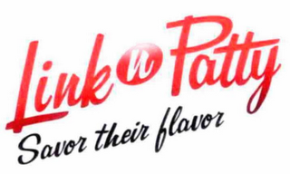 LINK N PATTY SAVOR THEIR FLAVOR logo