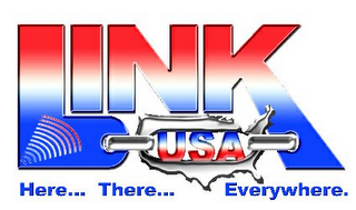 LINK USA HERE... THERE... EVERYWHERE. logo
