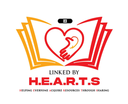 LINKED BY H.E.A.R.T.S HELPING EVERYONE ACQUIRE RESOURCES THROUGH SHARING logo