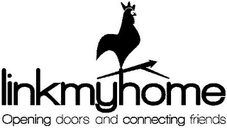LINKMYHOME OPENING DOORS AND CONNECTING FRIENDS logo