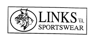 LINKS VA. SPORTSWEAR logo