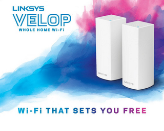 LINKSYS VELOP WHOLE HOME WI-FI WI-FI THAT SETS YOU FREE LINKSYS logo
