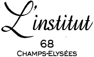 L'INSTITUT 68 CHAMPS-ELYSÉES logo