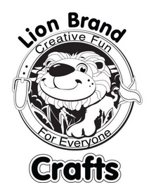 LION BRAND CREATIVE FUN FOR EVERYONE CRAFTS logo