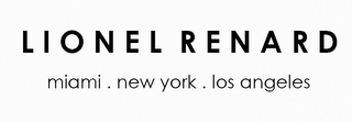 LIONEL RENARD MIAMI, NEW YORK, LOS ANGELES logo