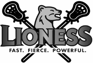 LIONESS FAST. FIERCE. POWERFUL. logo