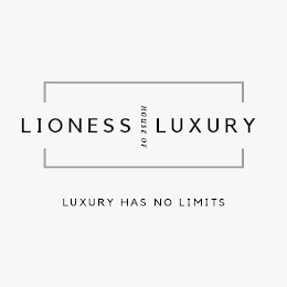 LIONESS HOUSE OF LUXURY LUXURY HAS NO LIMITS logo