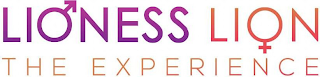 LIONESS LION THE EXPERIENCE. logo
