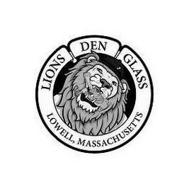 LIONS DEN GLASS LOWELL, MASSACHUSETTS logo