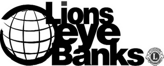LIONS EYE BANKS LIONS L INTERNATIONAL logo