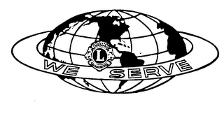 LIONS L INTERNATIONAL WE SERVE logo