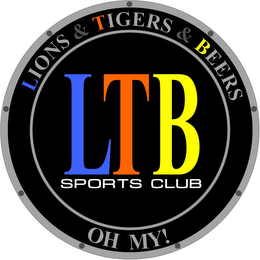 LIONS & TIGERS & BEERS LIONS TIGER BEERS SPORTS CLUB OH MY! logo