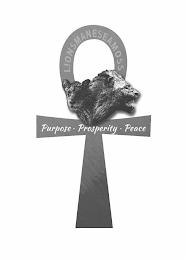 LIONSMANESEAMOSS PURPOSE · PROSPERITY · PEACE logo