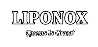 LIPONOX QUEMA LA GRASA logo