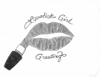 LIPSTICK GIRL GREETINGS logo