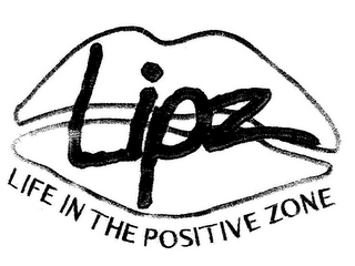 LIPZ LIFE IN THE POSITIVE ZONE logo