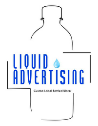 LIQUID ADVERTISING CUSTOM LABEL BOTTLED WATER logo