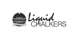 LIQUID CHALKERS PAPER & TWINE BRINGING CREATIVITY TO LIFE PLATINUM COLLECTION logo