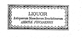 LIQUOR ANTIQUORUM MONACHORUM BENEDICTINORUM ABBATIAE FISCANENSIS logo