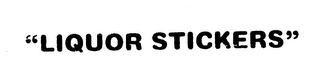 "LIQUOR STICKERS" logo