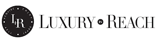 LIR LUXURY IN REACH. ACQUIRE, ENJOY, SELL, TRADE logo