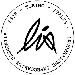 LIS 1938 - TORINO - ITALIA - LAVORAZIONE IMPECCABILE SIGNORILE logo