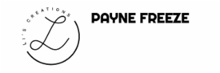 LI'S CREATIONS PAYNE FREEZE logo