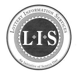 LIS LOTTERY INFORMATION SERVICES AN INITIATIVE OF SENECA ONE logo