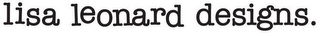 LISA LEONARD DESIGNS. logo