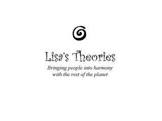 LISA'S THEORIES BRINGING PEOPLE INTO HARMONY WITH THE REST OF THE PLANET logo