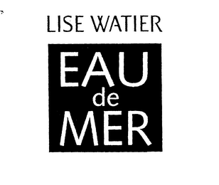 LISE WATIER EAU DE MER logo