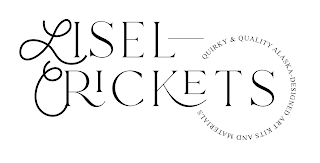 LISEL CRICKETS QUIRKY & QUALITY ALASKA-DESIGNED ART KITS AND MATERIALS logo