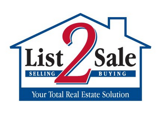 LIST 2 SALE SELLING BUYING YOUR TOTAL REAL ESTATE SOLUTION logo