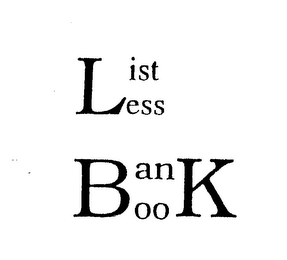 LIST LESS BANK BOOK logo