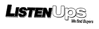 LISTENUPS WE FIND BUYERS logo