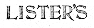 LISTER'S logo