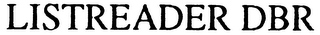 LISTREADER DBR logo