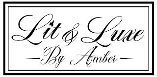 LIT & LUXE BY AMBER logo