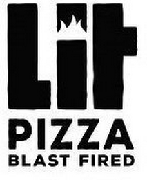 LIT PIZZA BLAST FIRED logo